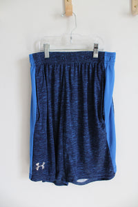 Under Armour Two-Toned Blue Athletic Shorts | Youth M (10/12)