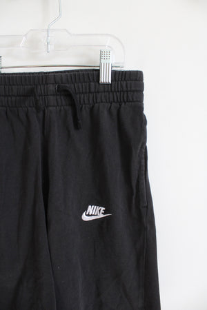 Nike Black Cotton Shorts | Youth S (8)