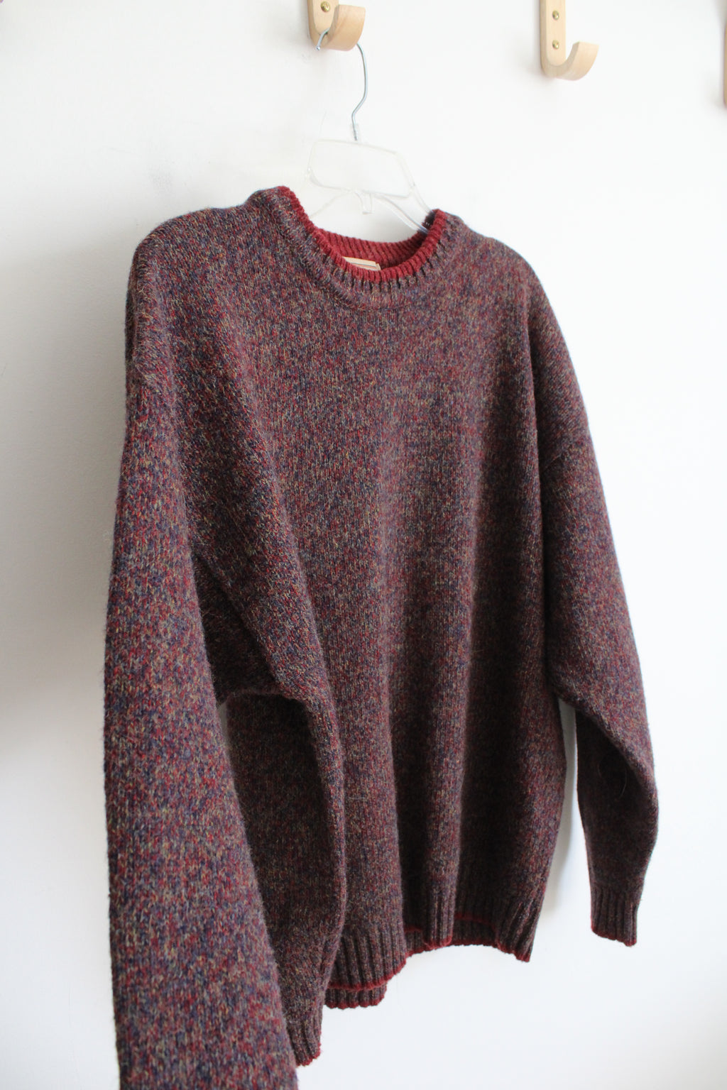 Woolrich Red Speckled Wool Blend Sweater | L
