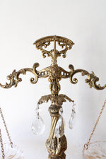 Brass & Crystal Decorative Scales Of Justice