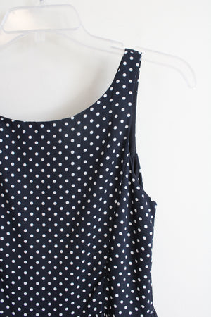 Polo Ralpho Lauren Navy & White Polka  Dot Dress | Youth 16