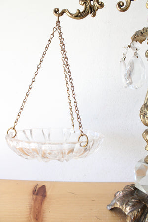 Brass & Crystal Decorative Scales Of Justice