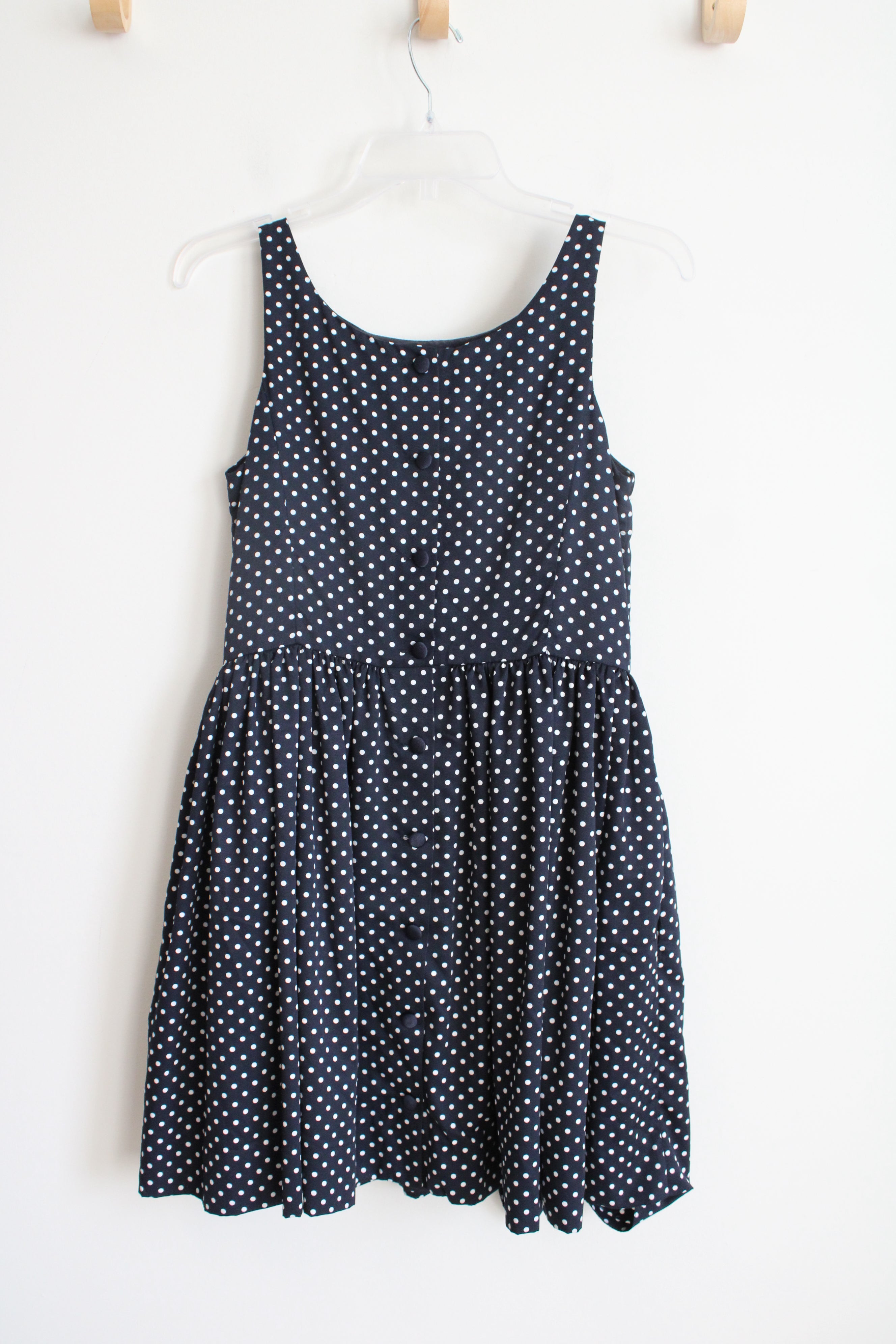 Polo Ralpho Lauren Navy & White Polka  Dot Dress | Youth 16