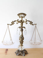 Brass & Crystal Decorative Scales Of Justice