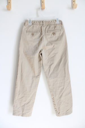 Lands' End Elastic Waist Khaki Pants | 10 Short