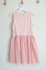 Children's Place Pink Ruffled Flower Tulle Dress | Youth XL (14)