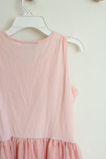 Children's Place Pink Ruffled Flower Tulle Dress | Youth XL (14)