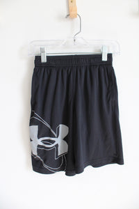 Under Armour Black Athletic Shorts | Youth S (8)