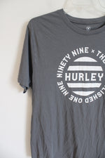 Hurley Gray Logo Cotton Tee | XL