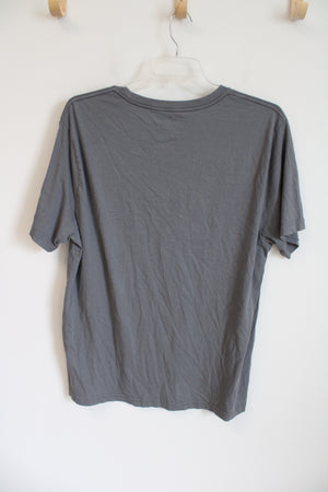 Hurley Gray Logo Cotton Tee | XL