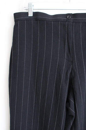 Briggs New York Black Striped Trouser Pant | 16