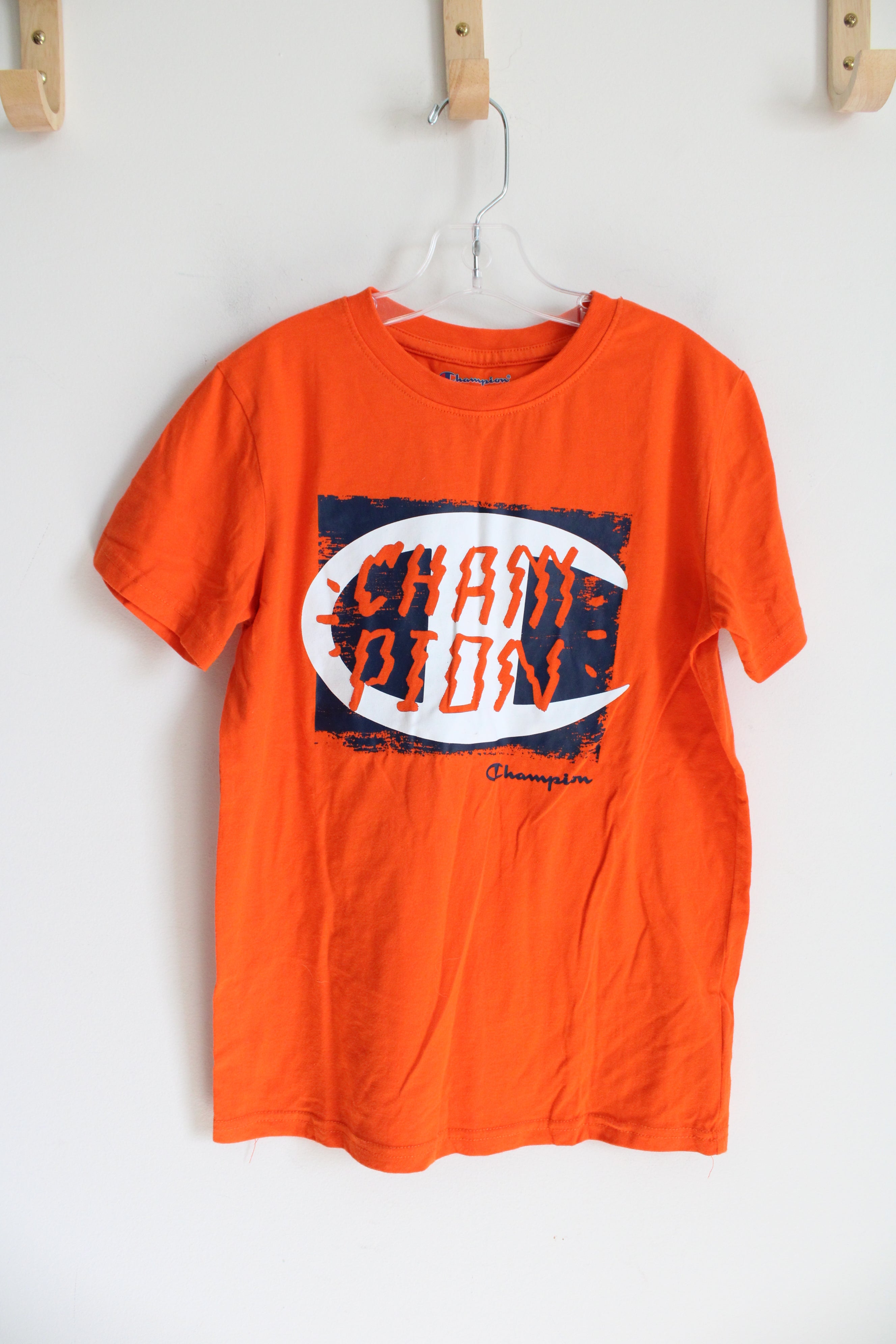 Champion Orange & Blue Cotton Shirt | Youth S (8)