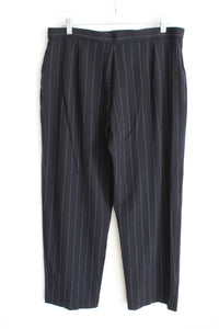 Briggs New York Black Striped Trouser Pant | 16