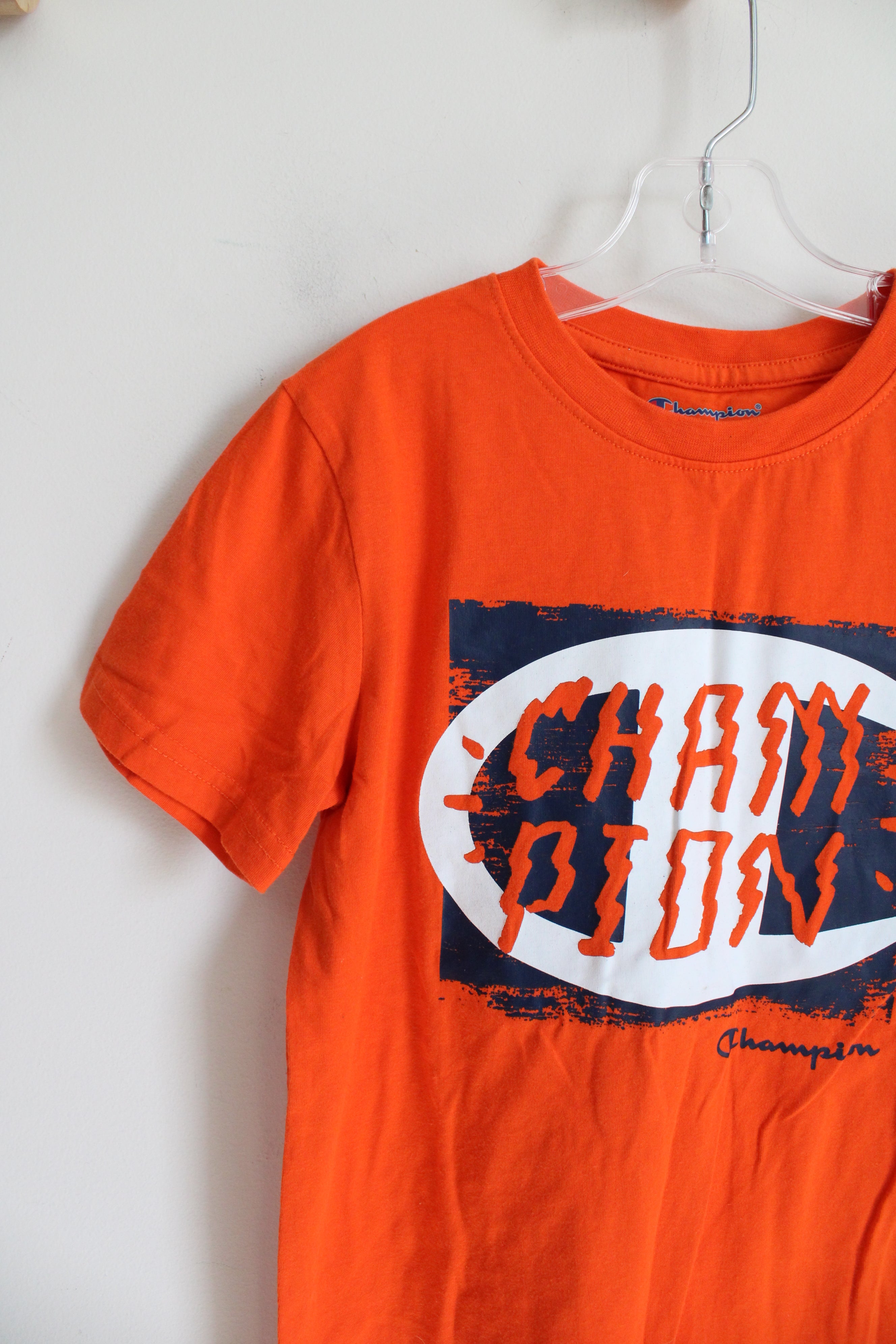 Champion Orange & Blue Cotton Shirt | Youth S (8)