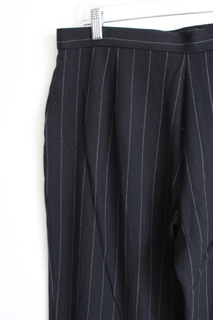Briggs New York Black Striped Trouser Pant | 16