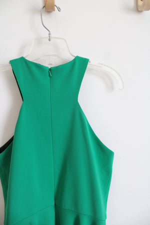 Jay Godfrey High-Neck Fit & Flare Green Dress | 0