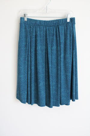 Lularoe Blue Patterned Skirt | L