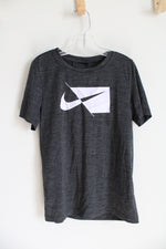 Nike Gray & White Shirt | Youth S (8)