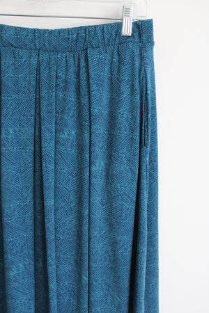 Lularoe Blue Patterned Skirt | L