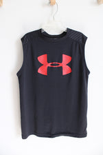 Under Armour Black & Red Muscle Tank | Youth M (10/12)