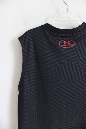 Under Armour Black & Red Muscle Tank | Youth M (10/12)