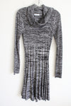 Calvin Klein Gray & Black Cowl Neck Sweater Dress | S