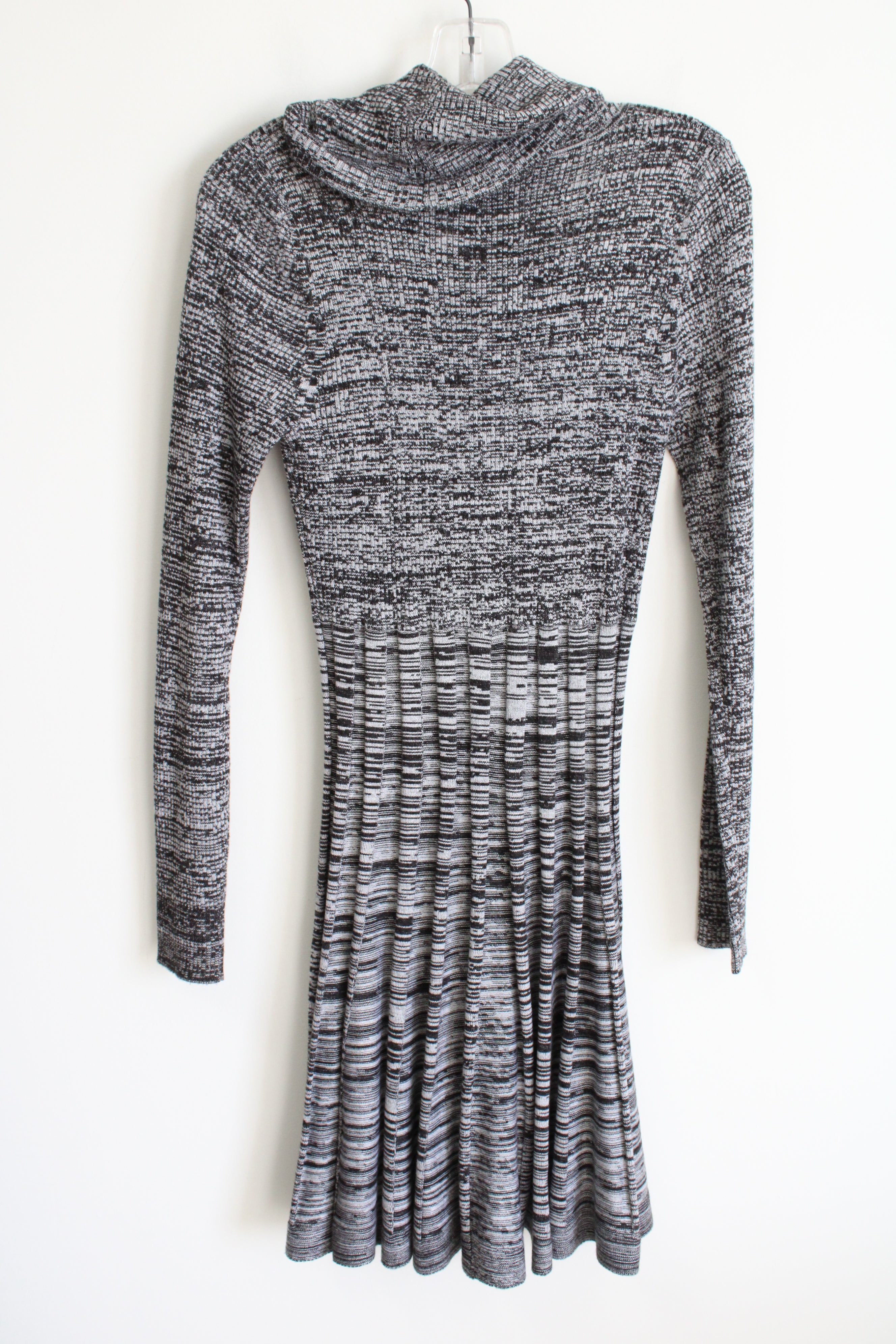 Calvin Klein Gray & Black Cowl Neck Sweater Dress | S