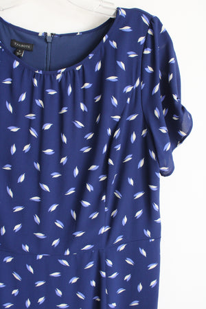 Talbots Blue Patterned Dress | 8