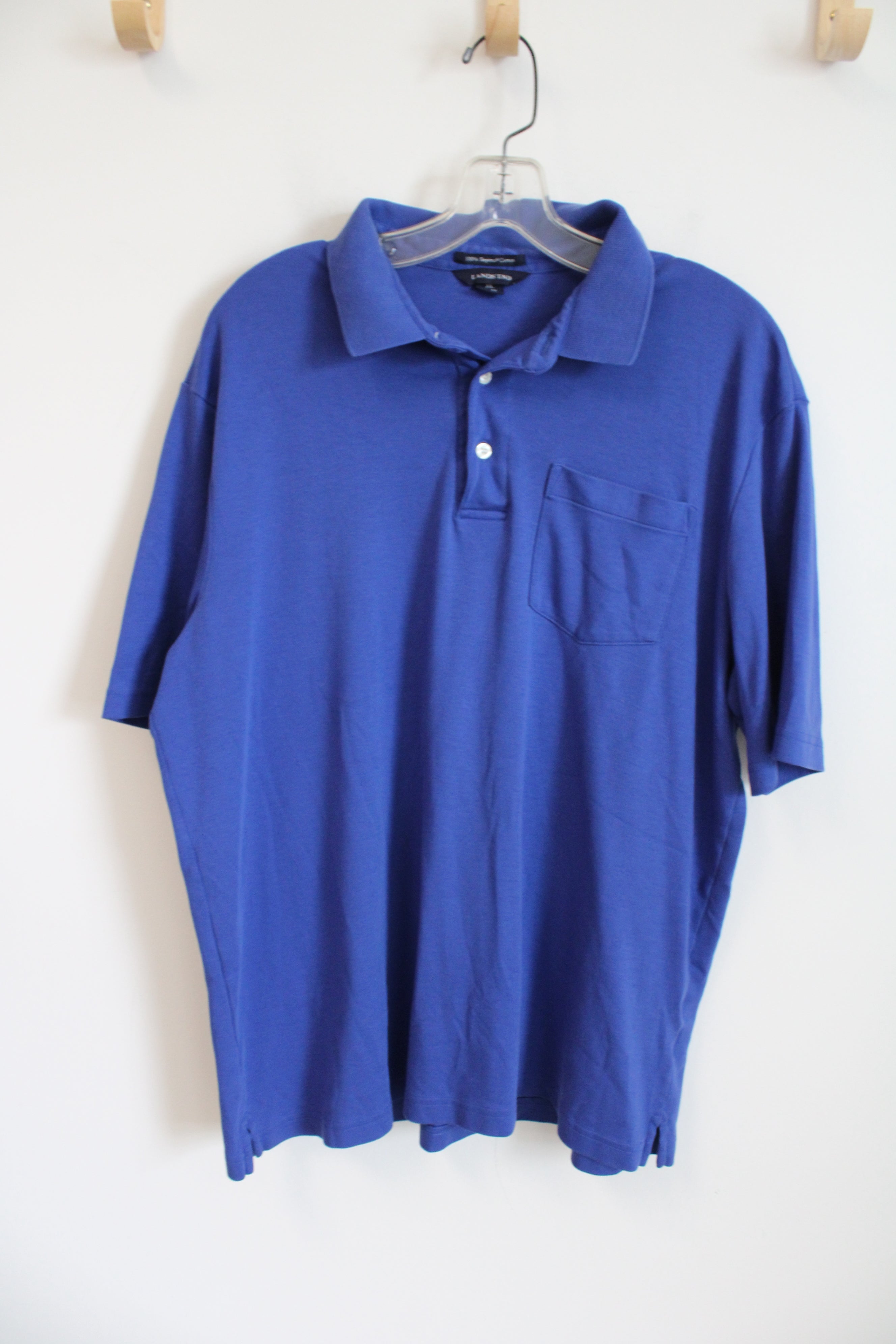 Lands end pima cotton polo best sale