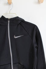 Nike Dri-Fit Black & Gray Jacket | Youth L (14/16)