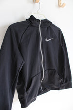 Nike Dri-Fit Black & Gray Jacket | Youth L (14/16)