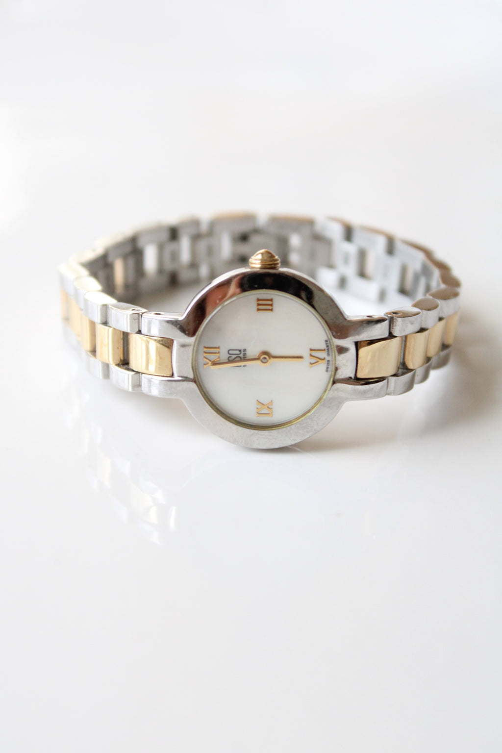 ESQ Swiss Two Tone Mother Of Pearl Analog Watch