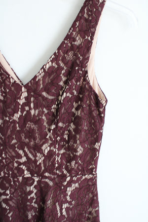 NEW Soprano Burgundy Lace Dress | M