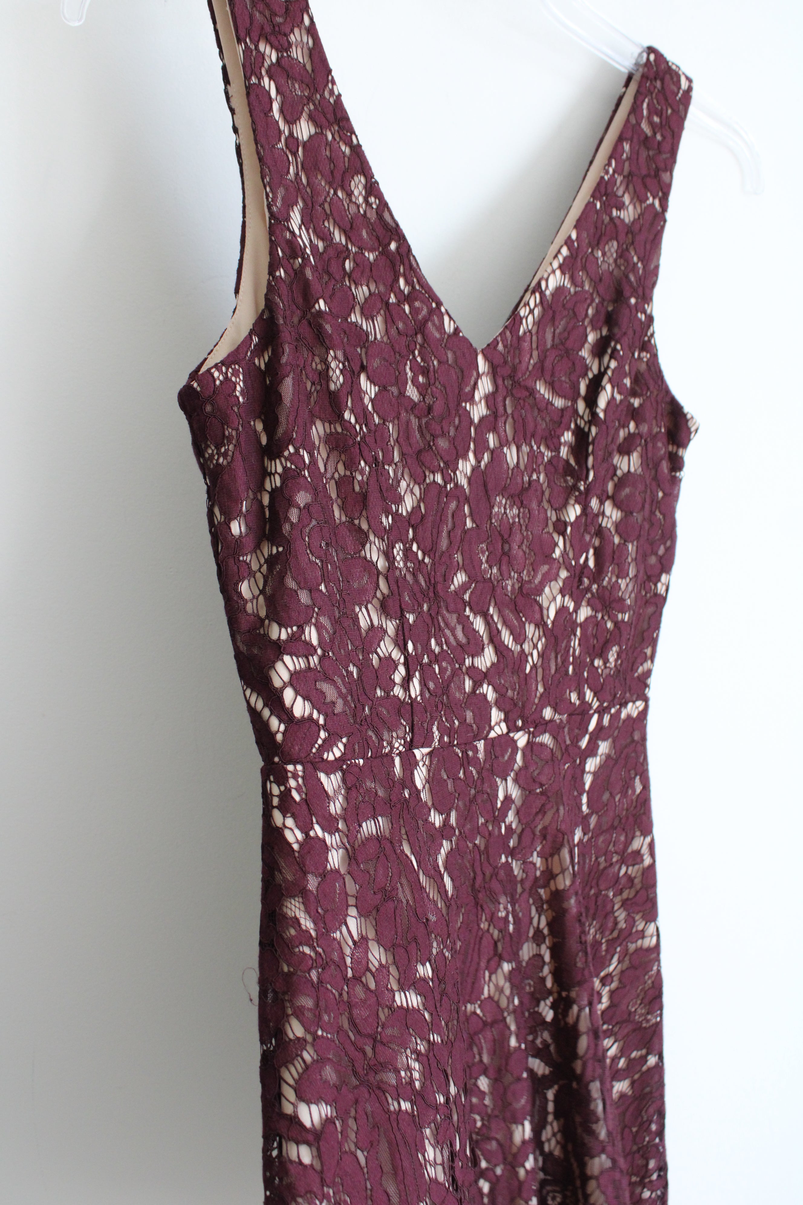 NEW Soprano Burgundy Lace Dress | M