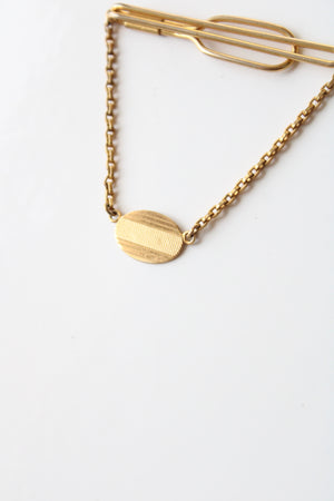 Swank Gold Tie Bar Clip