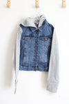 NEW SO Denim Sweatshirt Jacket | 10/12