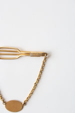 Swank Gold Tie Bar Clip