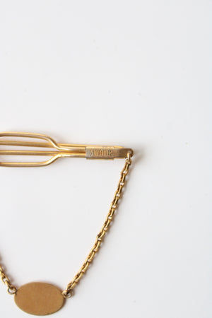 Swank Gold Tie Bar Clip