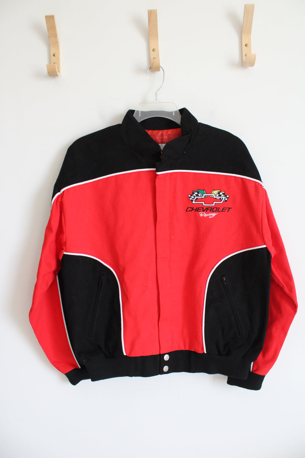 NEW Racing Champions Nascar Black & Red Chevrolet Racing Jacket | S