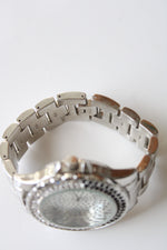 Studio I Time Crystal Embedded Silver Analog Watch