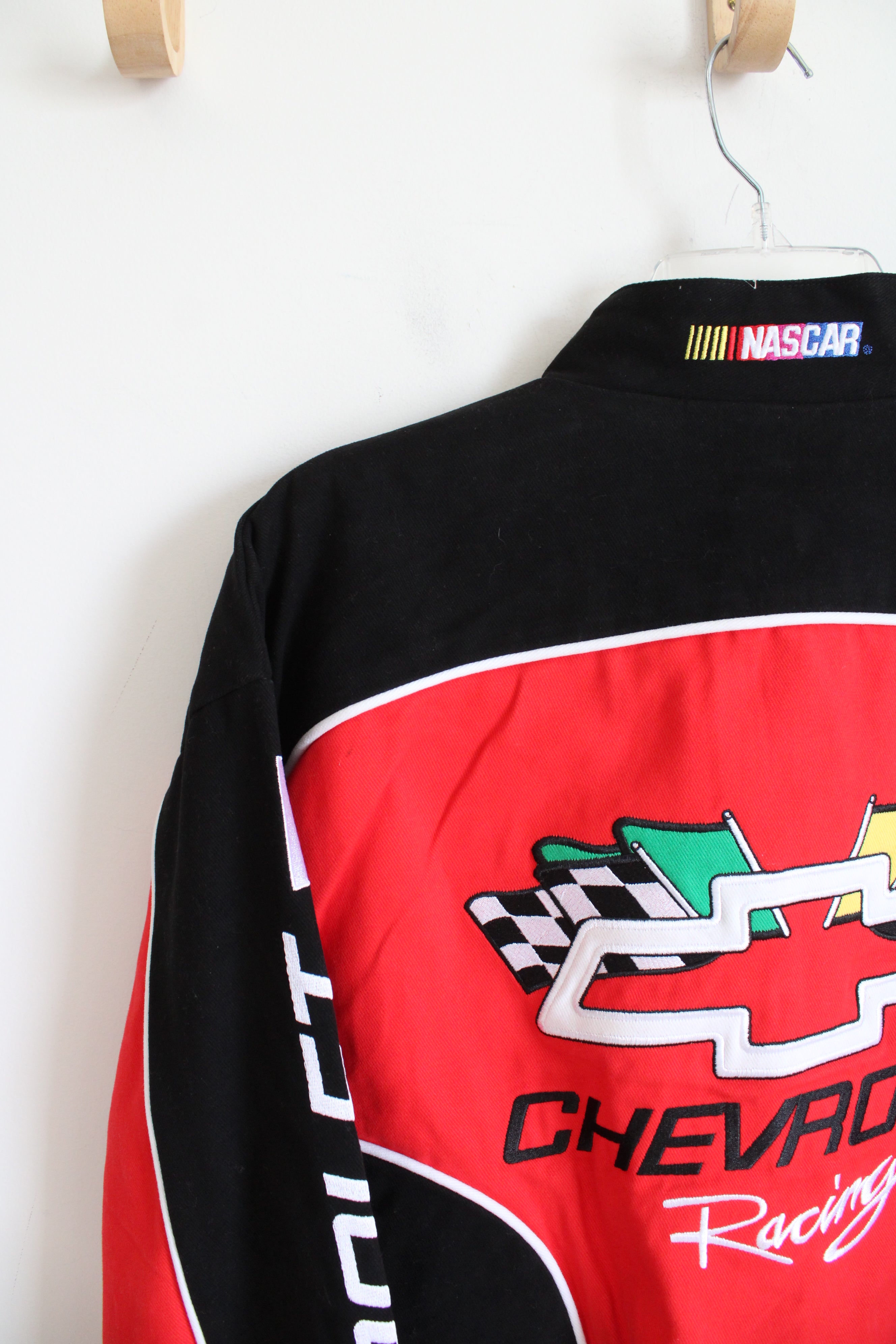 NEW Racing Champions Nascar Black & Red Chevrolet Racing Jacket | S