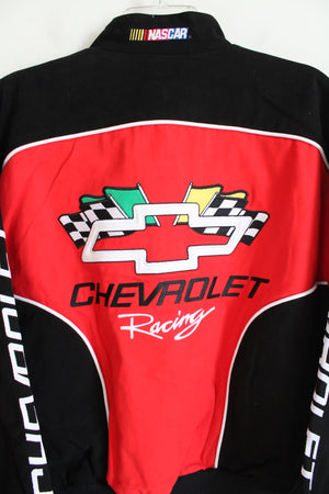 NEW Racing Champions Nascar Black & Red Chevrolet Racing Jacket | S