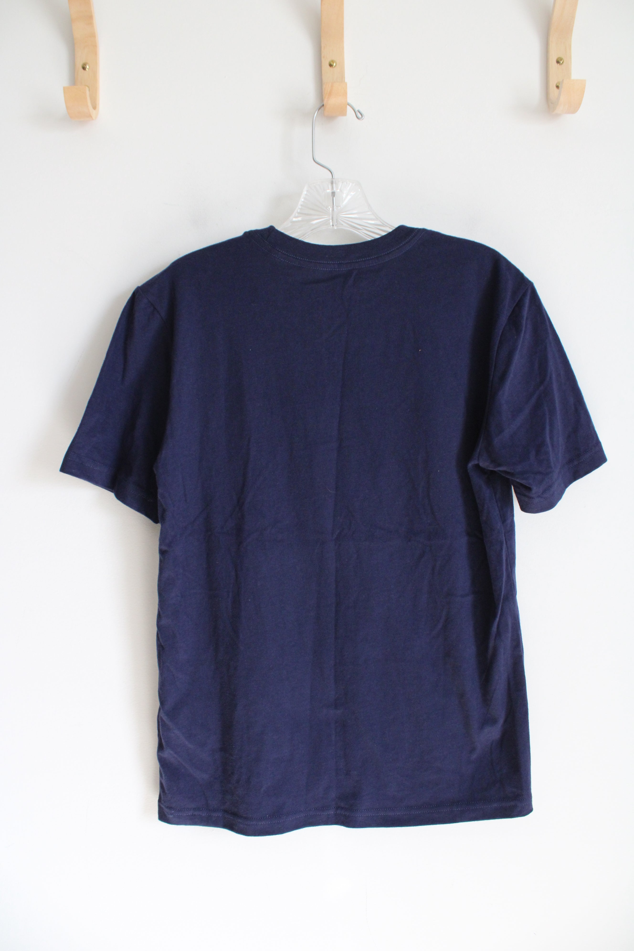 The North Face Navy Blue & Yellow Cotton Shirt | Youth L (14/16)