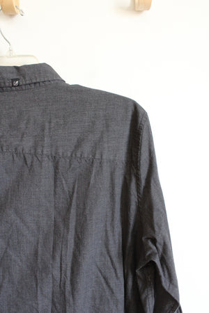 Amplify Dark Gray Button Down Shirt | XL