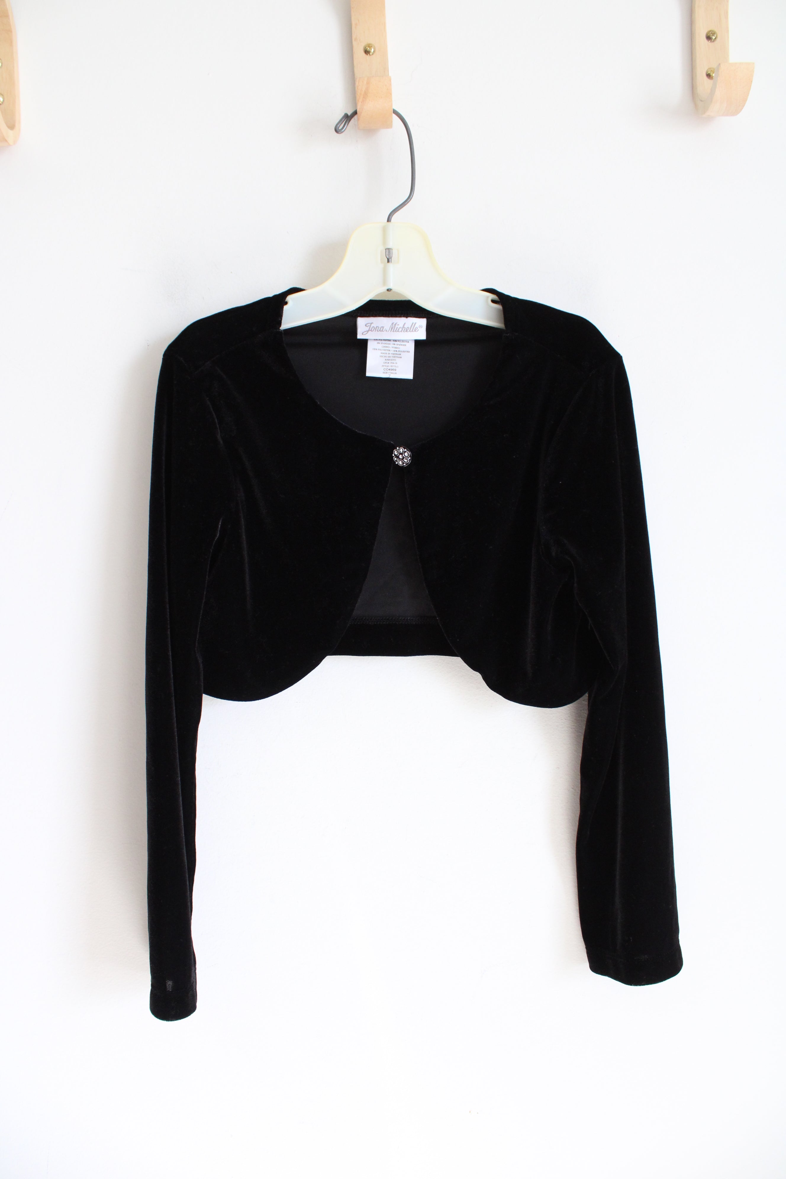 Jona Michelle Black Velvet Shrug | Youth 7