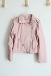 Jou Jou Faux Pink Leather Jacket | 8