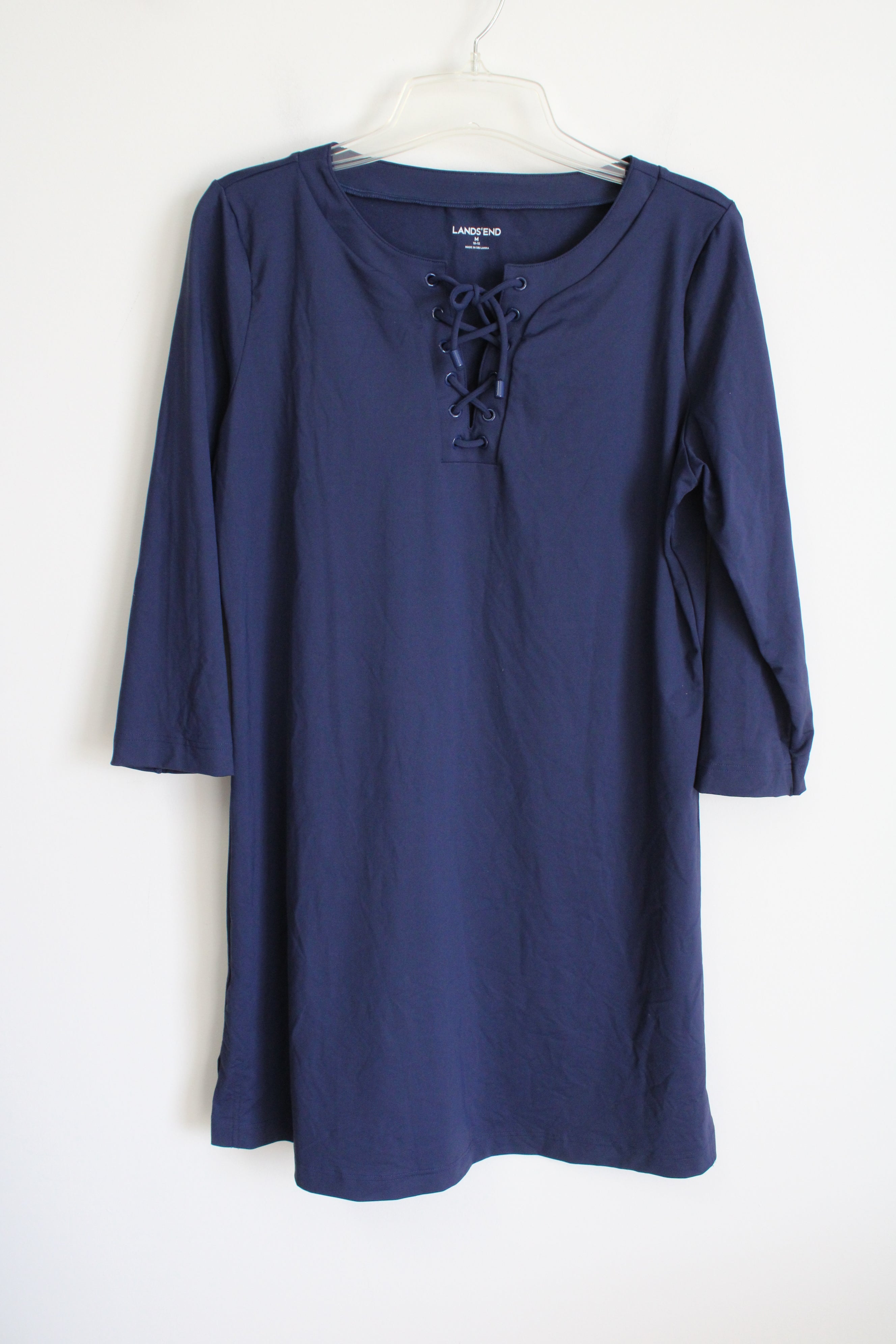 Lands' End Navy Long Sleeved Dress | M