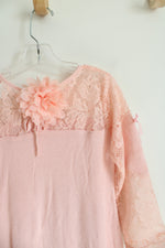 NEW Mia Bella Baby Couture Light Pink Lacey Dress | Youth 8