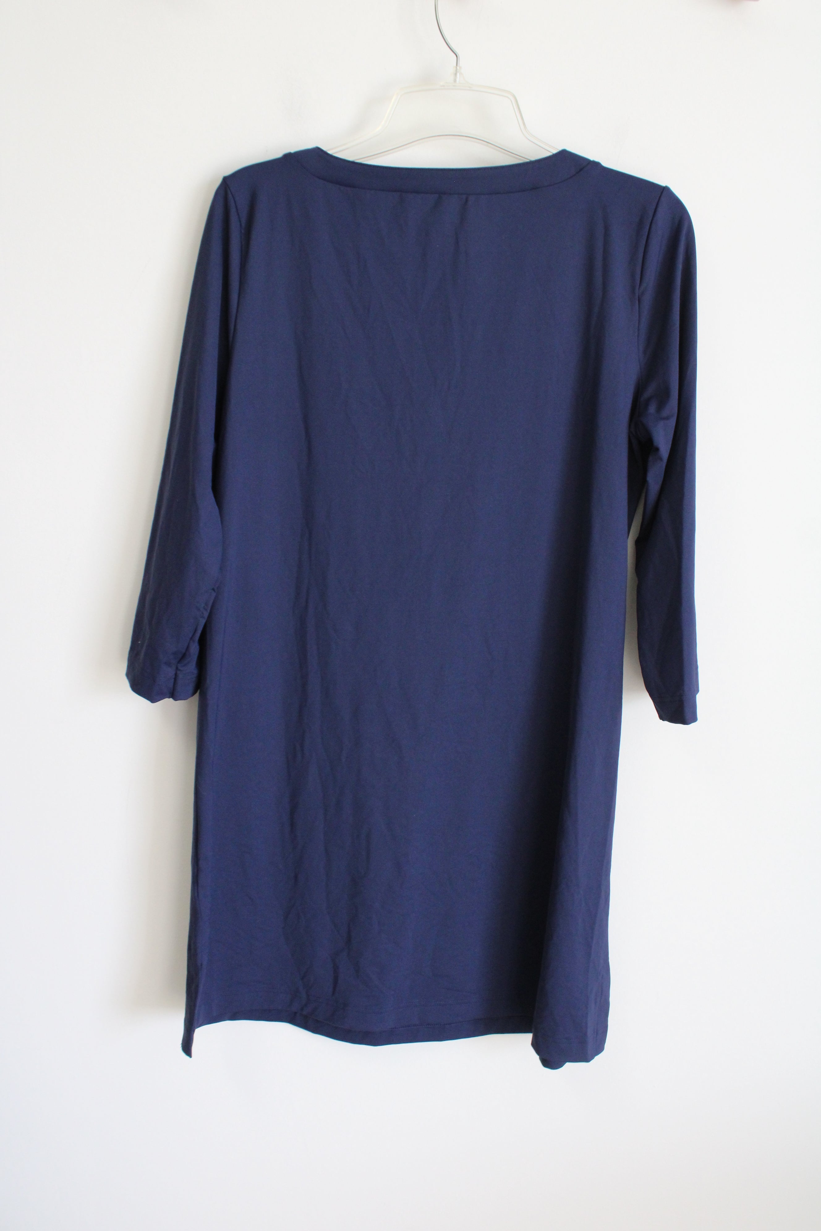 Lands' End Navy Long Sleeved Dress | M