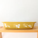 Savino Designs Gold Leaf Patterned 10X14" Baking Dish